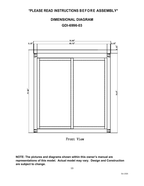 Golden Designs Monaco 6-Person Full Spectrum Infrared Sauna — Black — manufacturer manual diagram