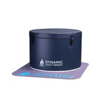 Dynamic Cold Therapy 40-Inch Inflatable Round Cold Plunge — Tub Only — Round tub with cover and mat