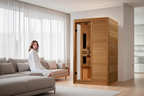 Dynamic Lucca Elite 2-Person Ultra Low EMF Infrared Sauna — Sauna in a living space
