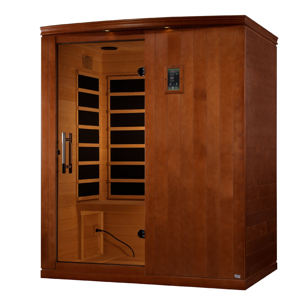 Dynamic Madrid Limited Elite 3-Person Ultra Low EMF Infrared Sauna — Alternate exterior view