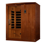 Dynamic Madrid Limited Elite 3-Person Ultra Low EMF Infrared Sauna — Alternate exterior view
