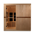 Golden Designs Catalonia 8-Person Near Zero EMF Infrared Sauna — Front view