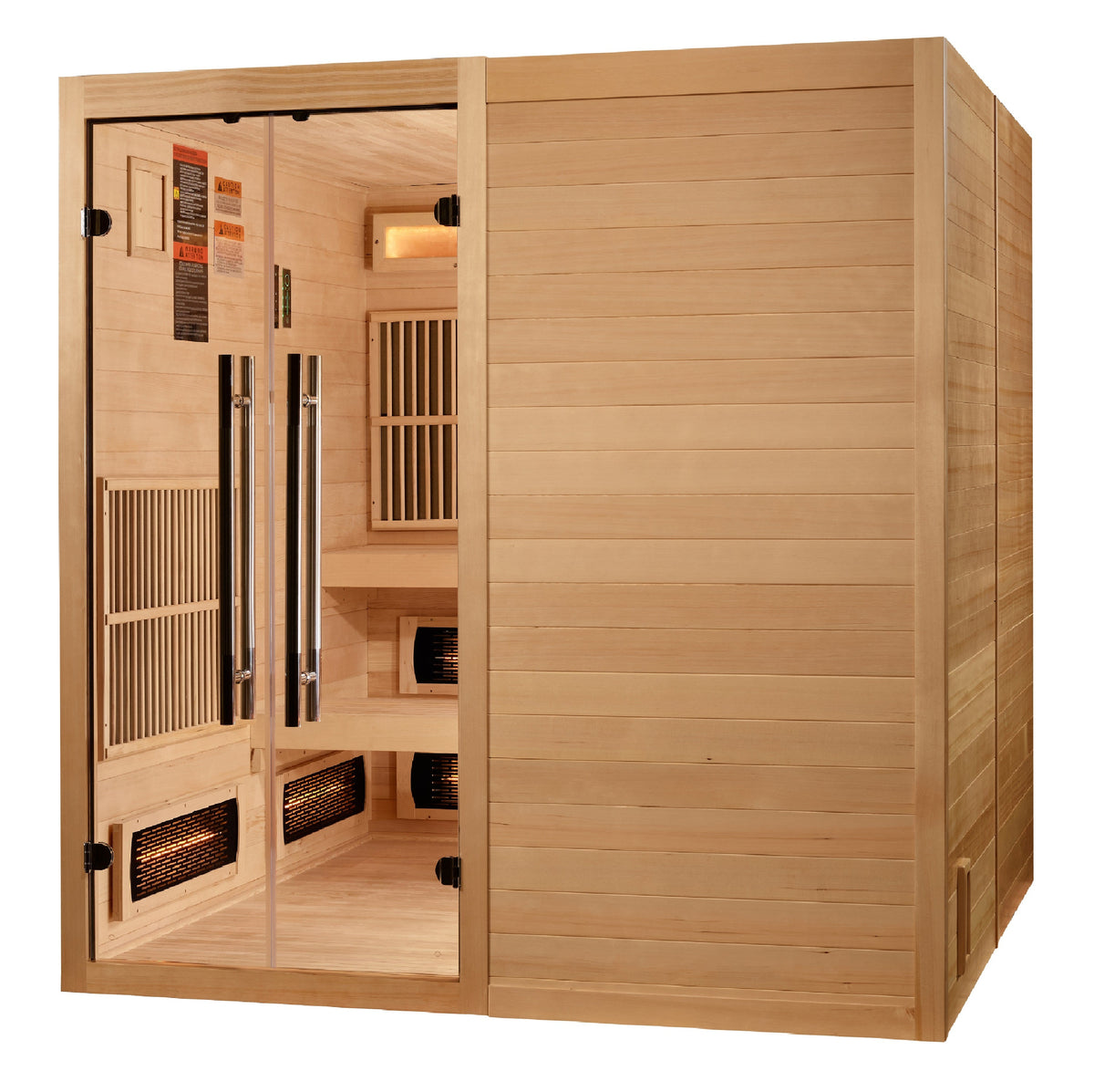 Golden Designs Toledo 6-Person Indoor Hybrid Sauna — Alternate exterior view