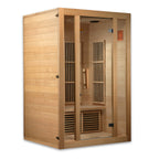 Maxxus Seattle 2-Person Near Zero EMF Infrared Sauna — Front angled view