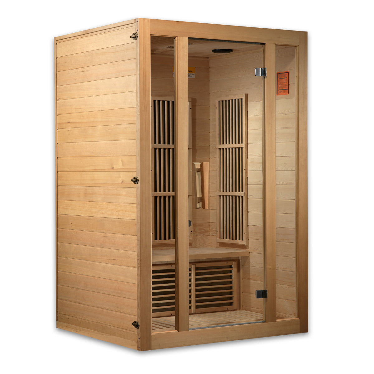 Maxxus Seattle 2-Person Near Zero EMF Infrared Sauna — Front angled view