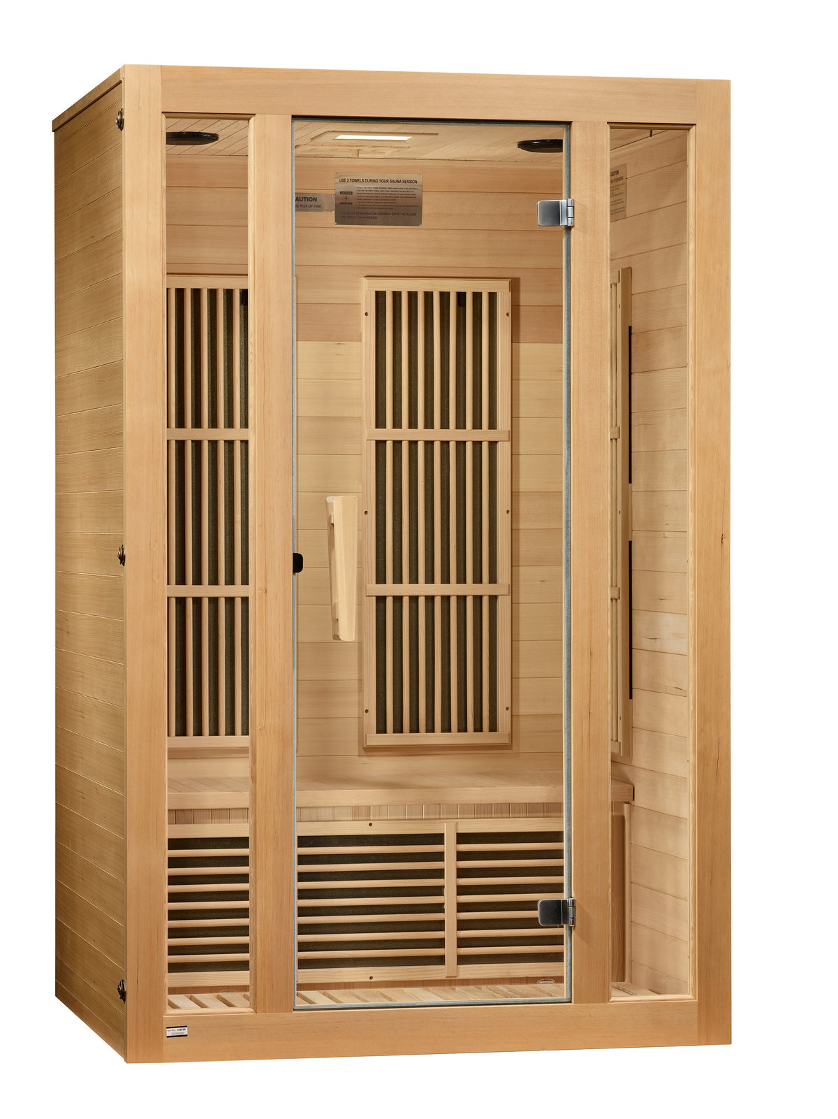 Maxxus Seattle 2-Person Near Zero EMF Infrared Sauna — Left exterior view