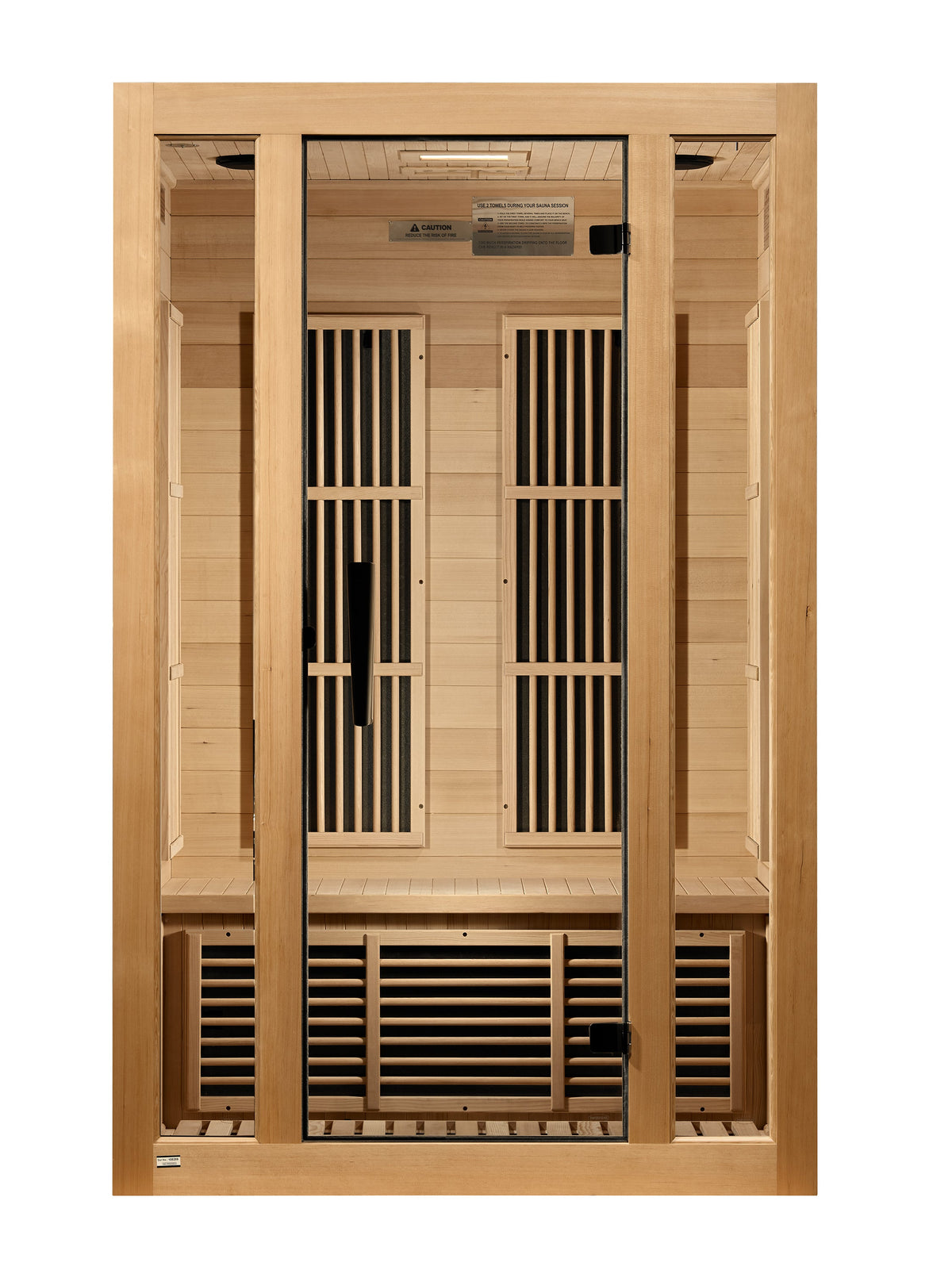 Maxxus Seattle 2-Person Near Zero EMF Infrared Sauna — Front view