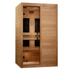 Maxxus S-Line Yoga 2-Person Low EMF Infrared Sauna — Front angled view