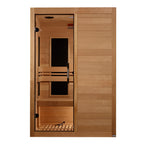 Maxxus S-Line Yoga 2-Person Low EMF Infrared Sauna — Front view