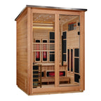 Golden Designs Loviisa 3-Person Outdoor Hybrid Sauna - Pacific Cedar, product view 1