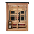 Golden Designs Loviisa 3-Person Outdoor Hybrid Sauna - Pacific Cedar, product view 2