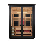 Golden Designs Loviisa 3-Person Outdoor Hybrid Sauna - Black, product view 2