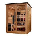 Golden Designs Kaskinen 6-Person Outdoor Hybrid Sauna - Pacific Cedar, product view 3