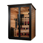 Golden Designs Kaskinen 6-Person Outdoor Hybrid Sauna - 2 Tone, product view 3