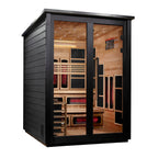 Golden Designs Kaskinen 6-Person Outdoor Hybrid Sauna - Black, product view 1