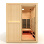 Golden Designs YOGA1 3-Person Full Spectrum Infrared Sauna — manufacturer front view